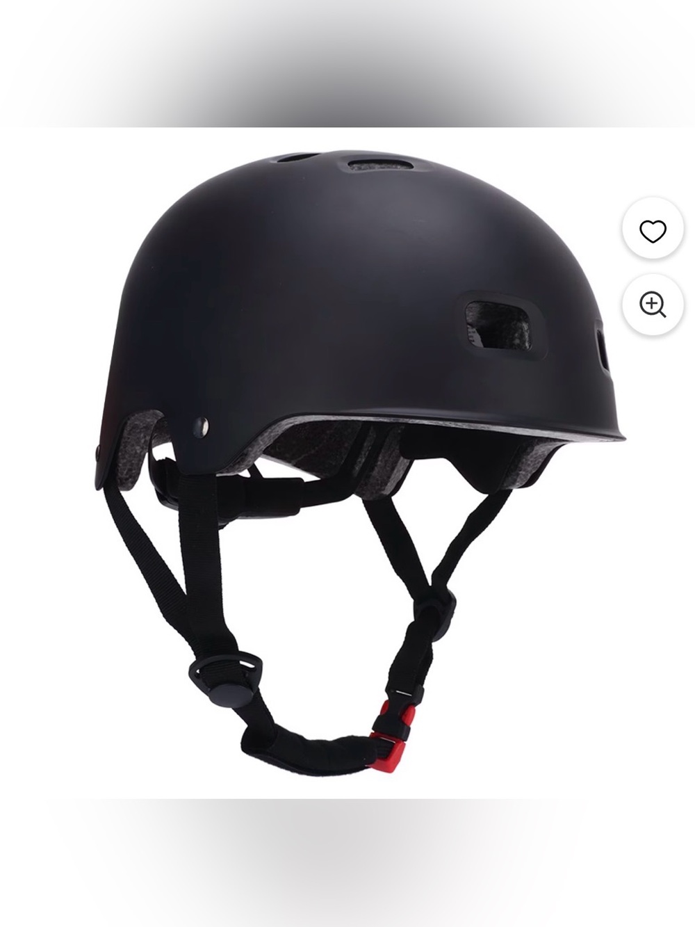 Kids Matte Black Multi-Sport Helmet - Protective Skate & Bike Helmet